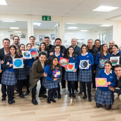 Painting class. Parents Week. Le Châtelard Academy. February, 2025